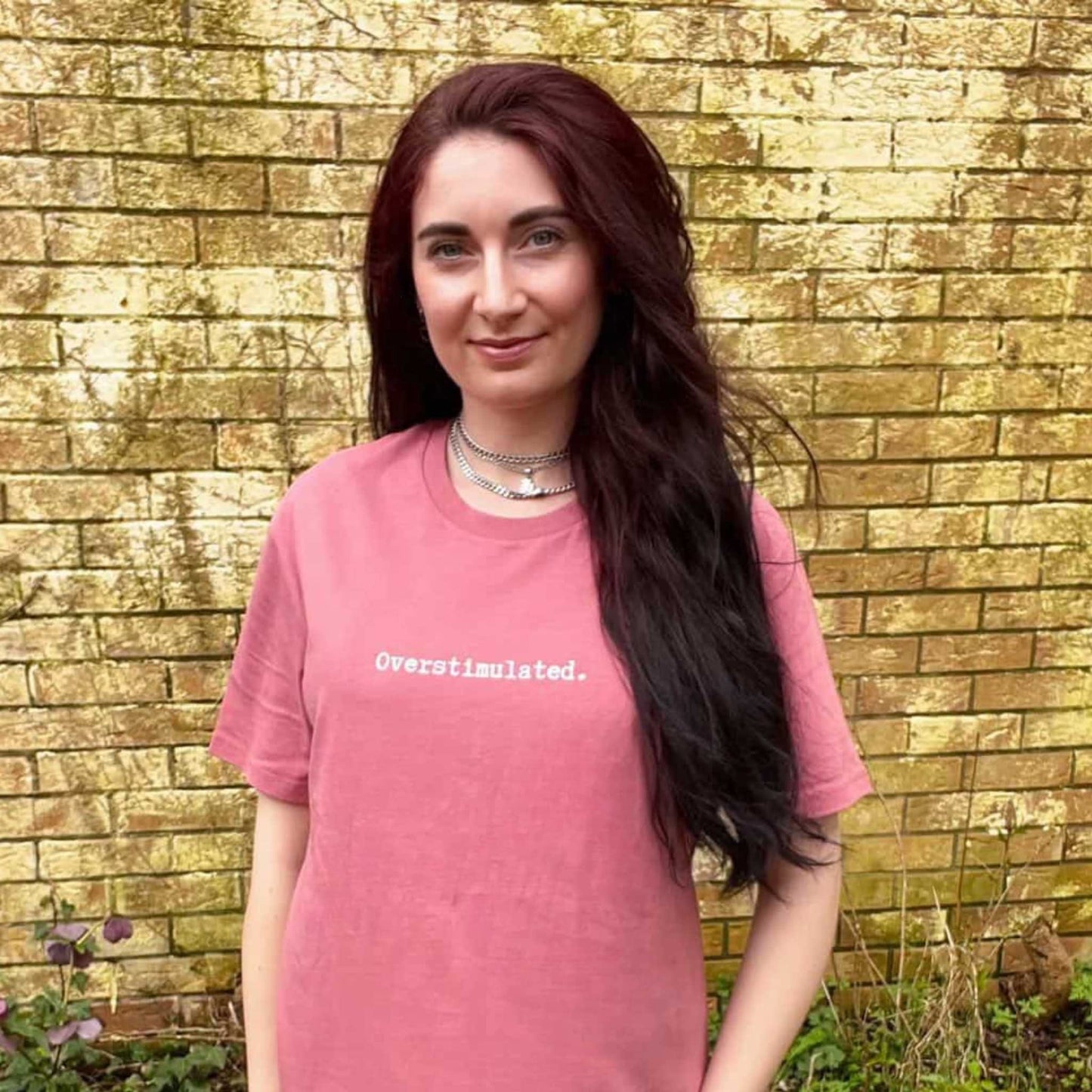 Overstimulated Tee women organic cotton statement tee mental load Complicated Co UK