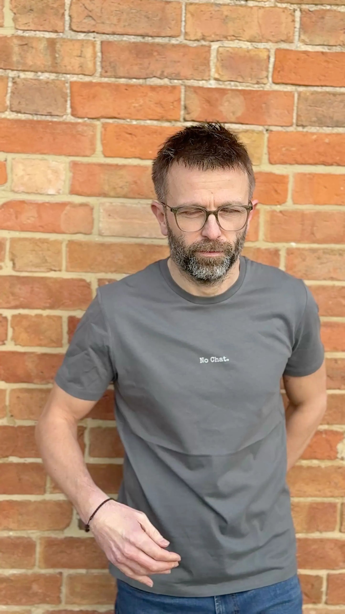 No Chat Tee – Men | Organic Cotton Statement Tee