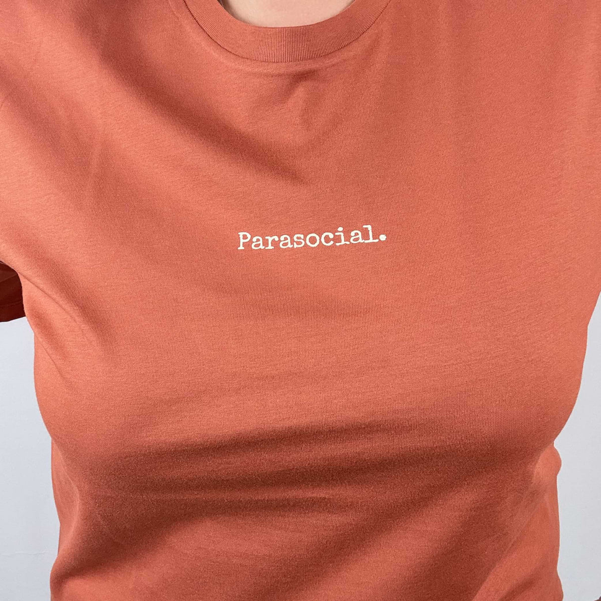 Parasocial Tee women organic cotton statement tee Complicated Co UK