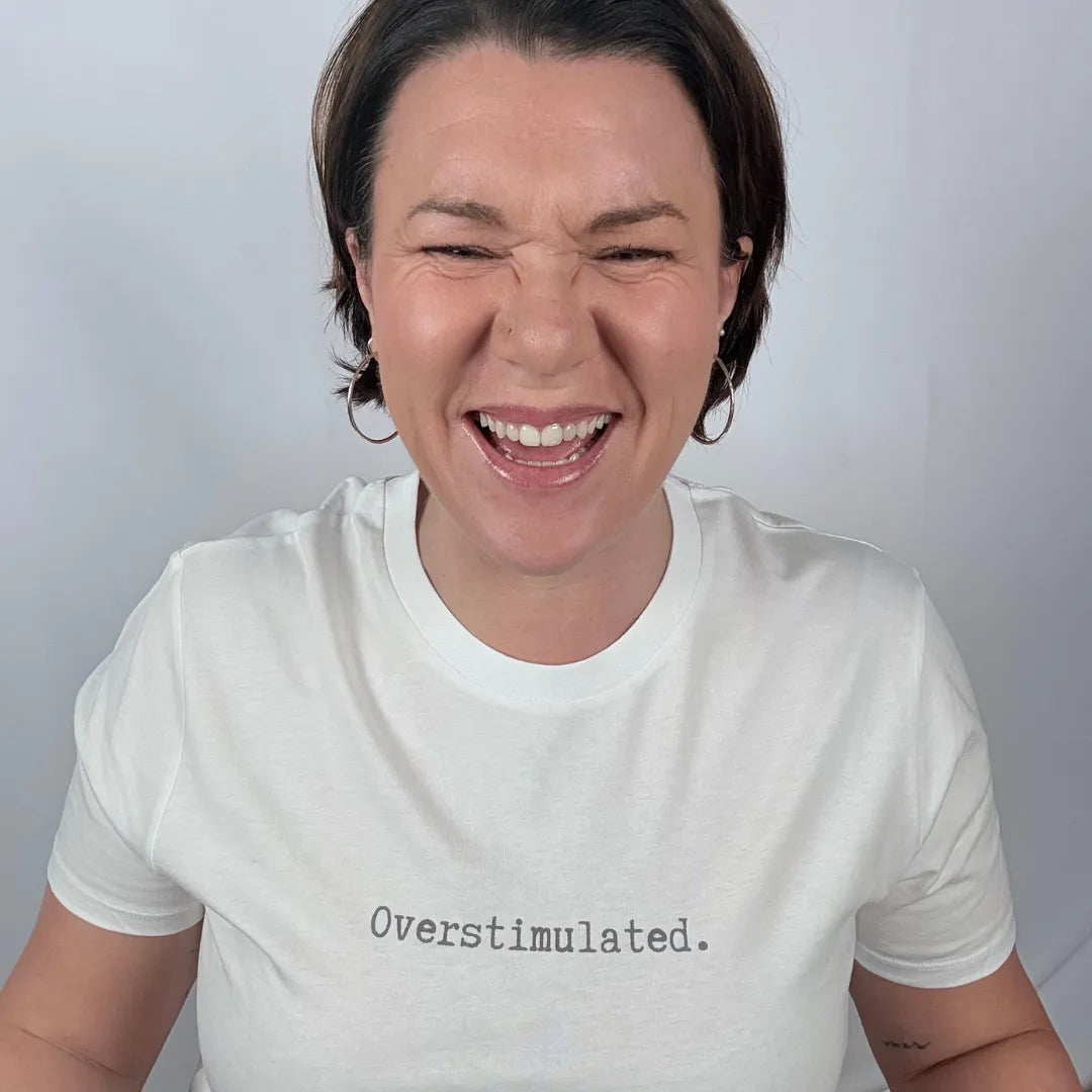 Overstimulated Tee – Women | Organic Cotton Statement Tee