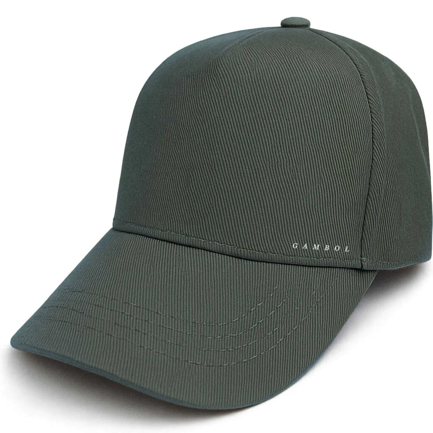 Green baseball cap on a white background