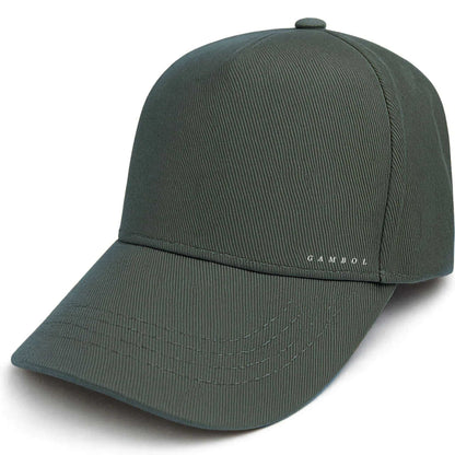 Green baseball cap on a white background