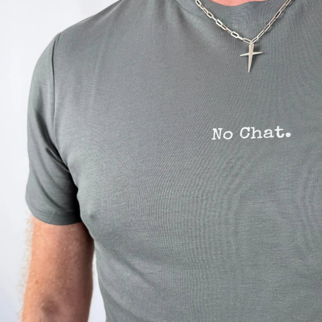 No Chat Tee – Men | Organic Cotton Statement Tee