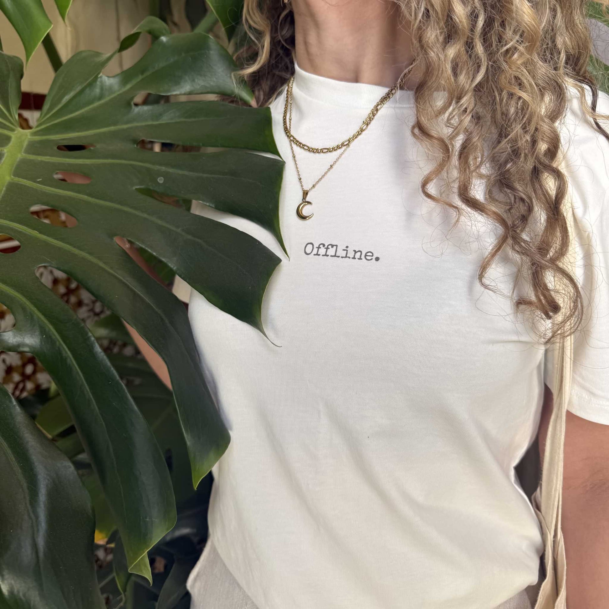 Offline Tee women ivory organic cotton statement tee Complicated Co UK