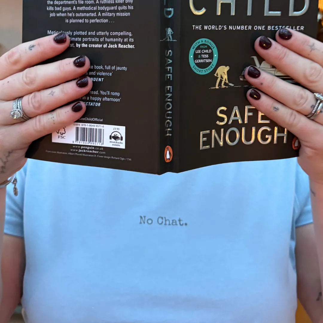 No Chat Tee – Women | Organic Cotton Statement Tee