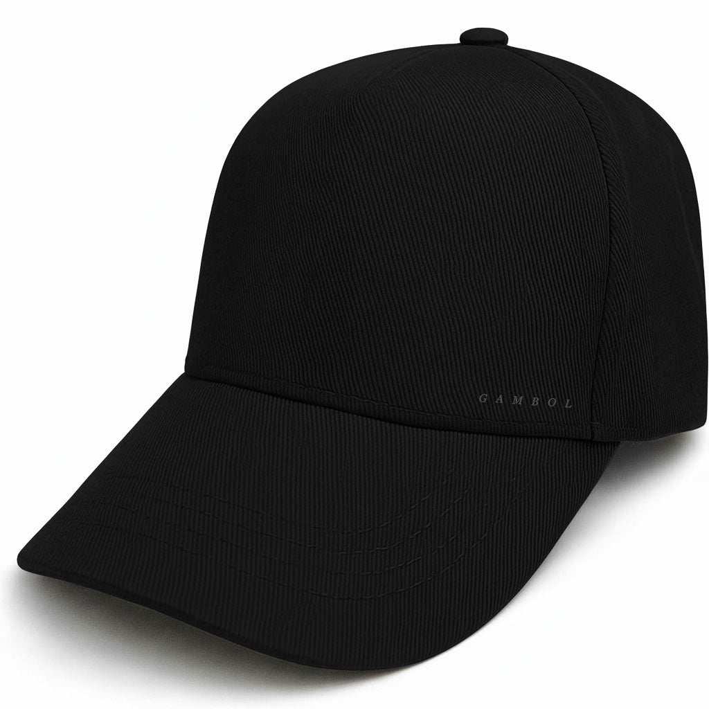 Black cap on a white background