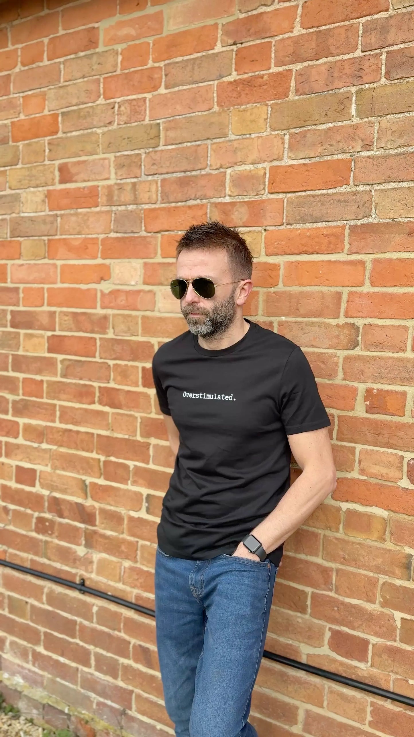 Overstimulated Tee – Men | Organic Cotton Statement Tee