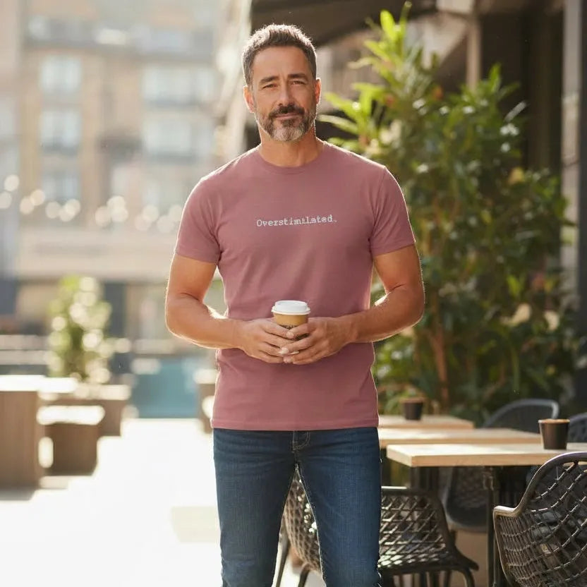 Overstimulated Tee – Men | Organic Cotton Statement Tee