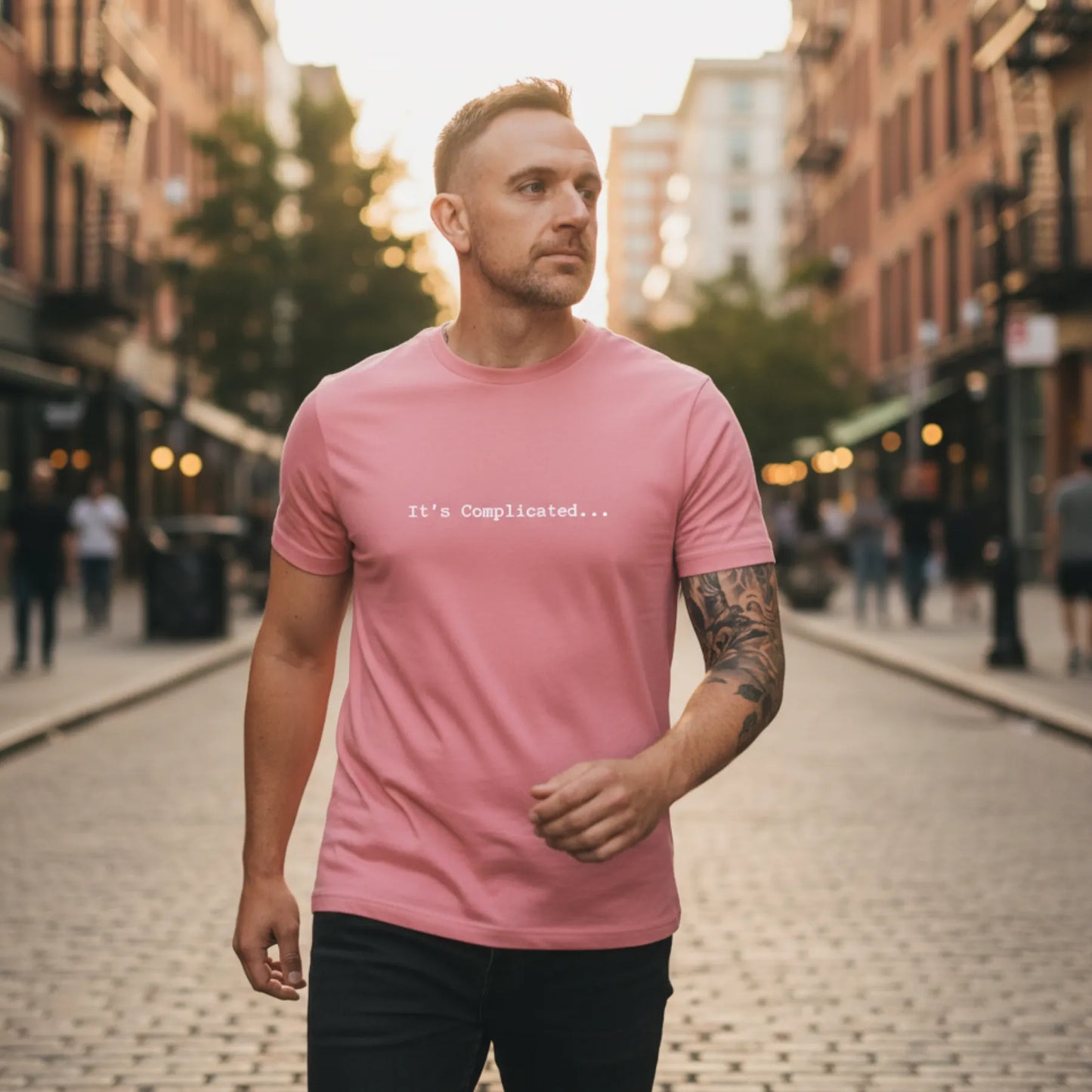It’s Complicated Tee men organic cotton statement tee Complicated Co UK