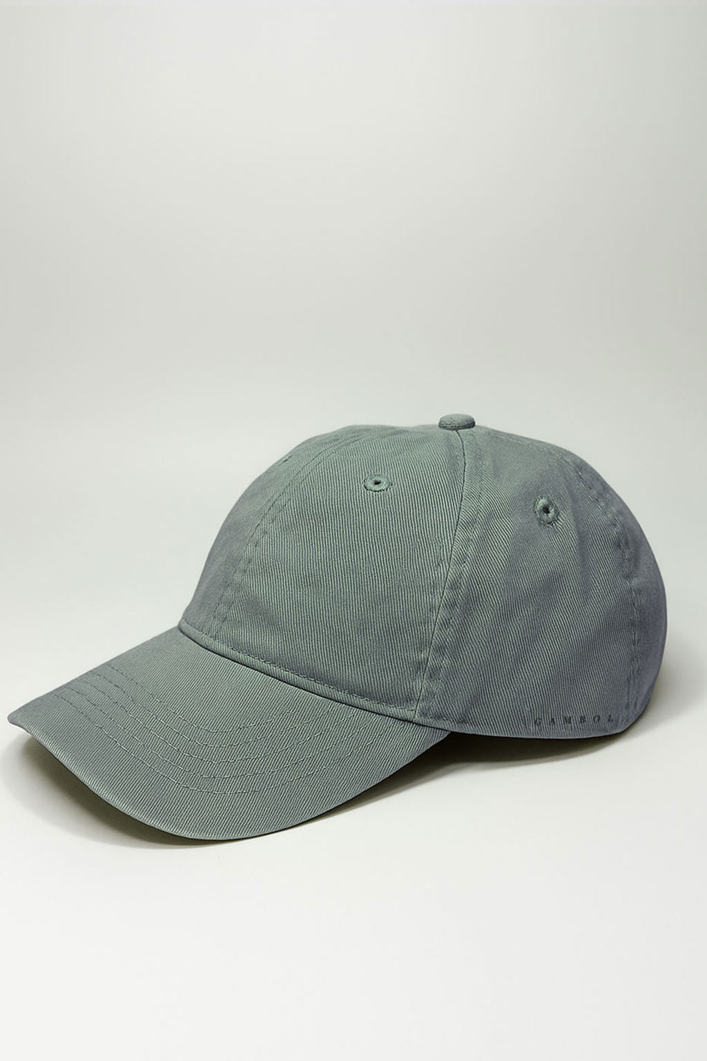 Pale Green baseball cap on a white background