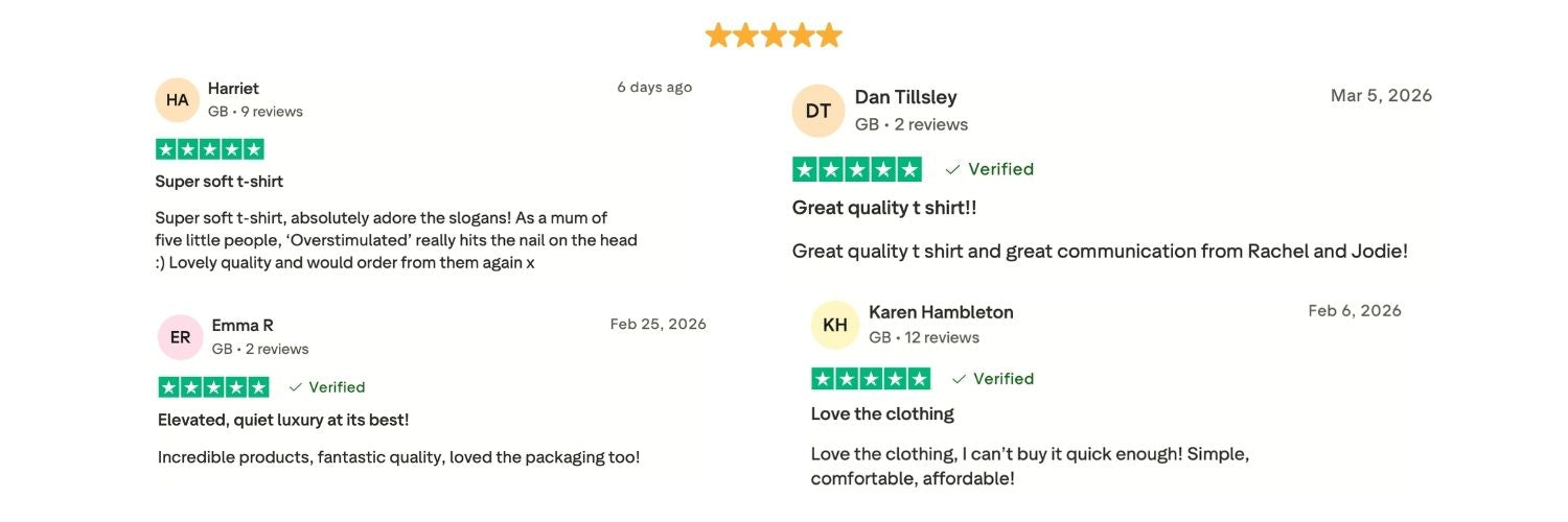 Product reviews with star ratings on a white background