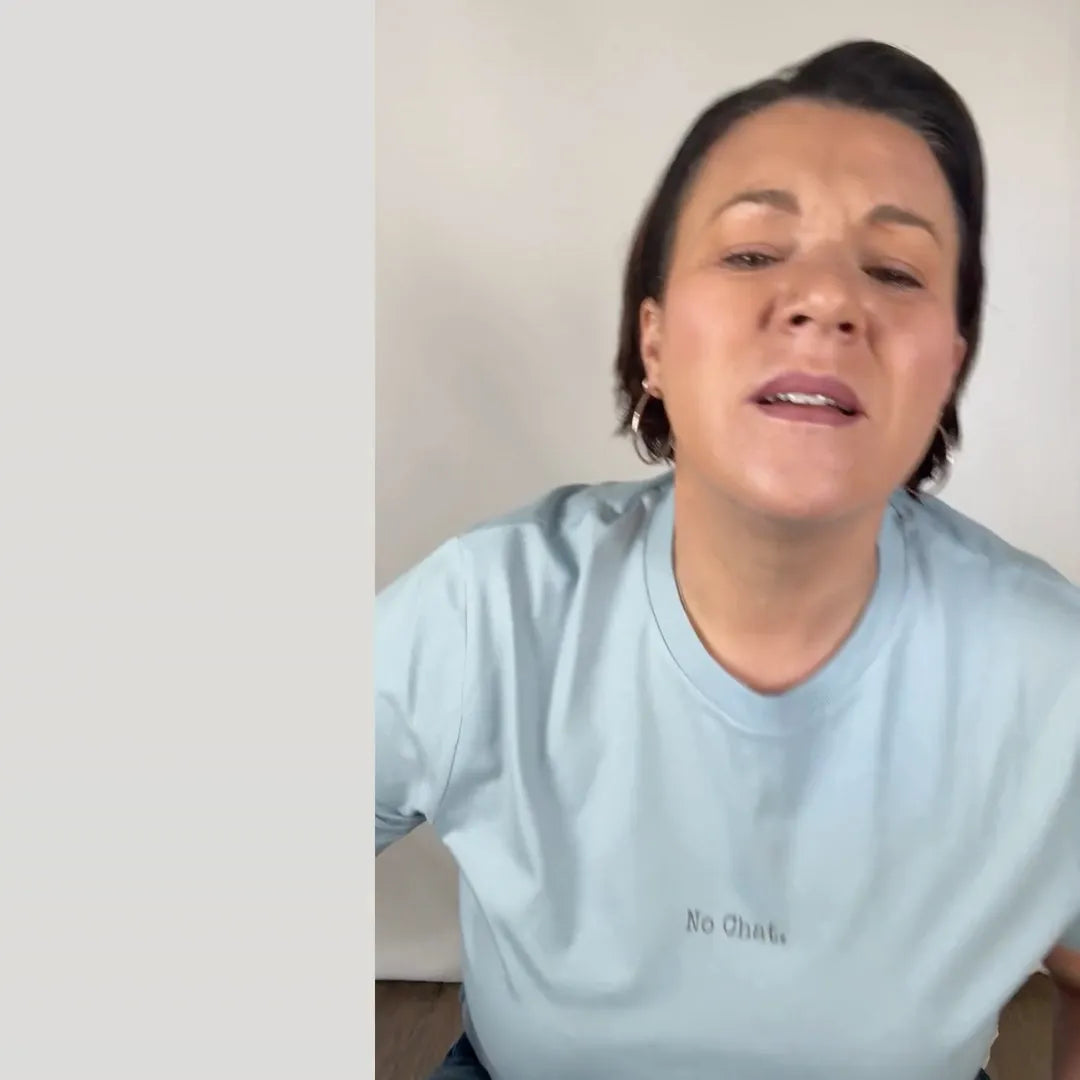 No Chat Tee – Women | Organic Cotton Statement Tee