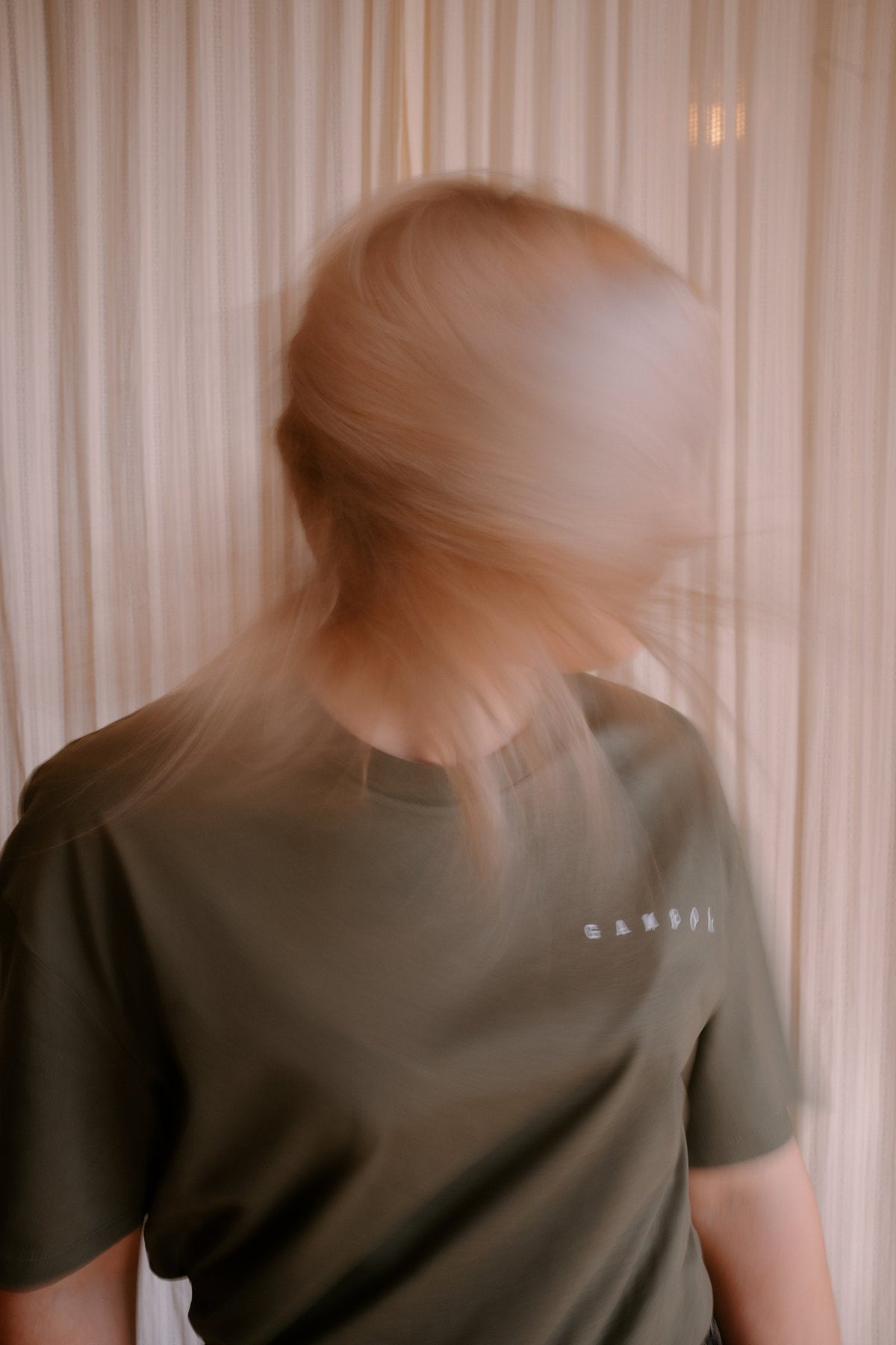 Oversized Tee in Khaki – Gambol Archive